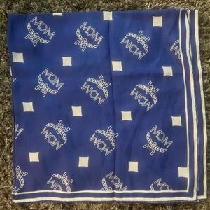 Blue MCM large scarf